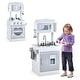 preview thumbnail 1 of 4, Kids Kitchen Play Set Pretend Wooden Play Kitchen with Ice Dispenser White