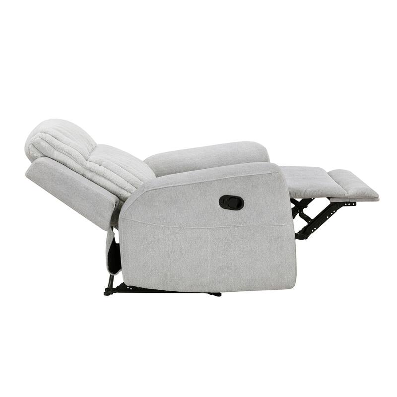 Curtis 36.5" Microfiber and Corduroy Recliner - Tab Pull Motion