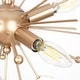 preview thumbnail 6 of 6, Veitchii Luxury Gold Ceramic Chandelier 4-light Modern Contemporary LED Sputnik Ambient Light