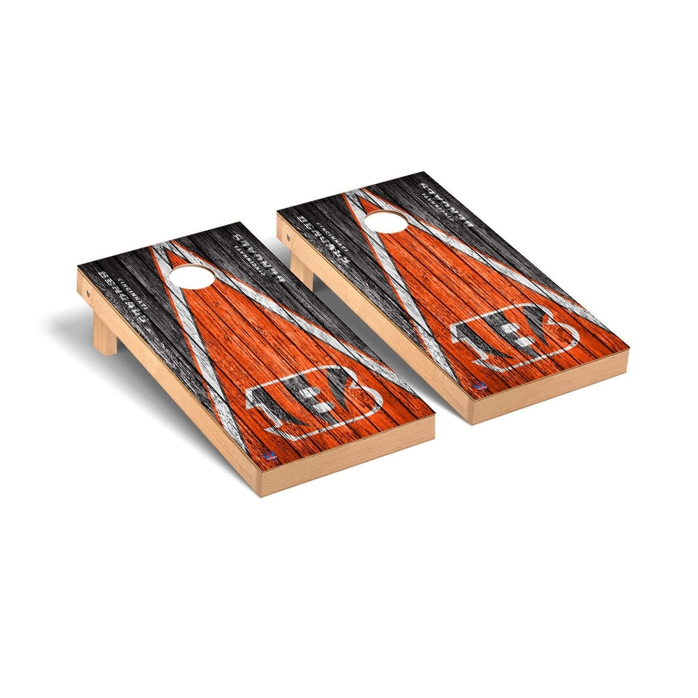 Cincinnati Bengals NFL Football Triangle Cornhole Board Set