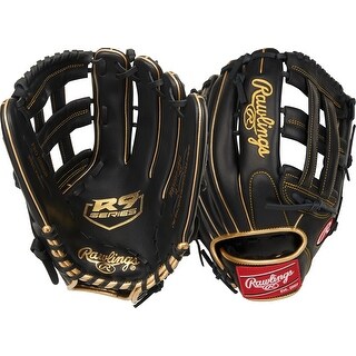 R9 Series 12.75" Baseball Glove, Pro H-Web/Black/Gold, Right Hand Throw