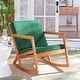 preview thumbnail 74 of 89, SAFAVIEH Outdoor Patio Furniture Vernon Rocking Chair w/ Cushion - 25.6" W x 37.7" D x 30.7" H