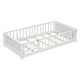 preview thumbnail 16 of 18, Sturdy Structure Twin size Floor Platform Bed with Built-in Book Storage Rack,Door,Kids and Baby