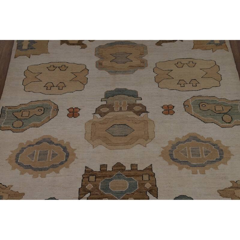 Vegetable Dye Gabbeh Oriental Area Rug Handmade Wool Carpet - 5'1" x 8'2"