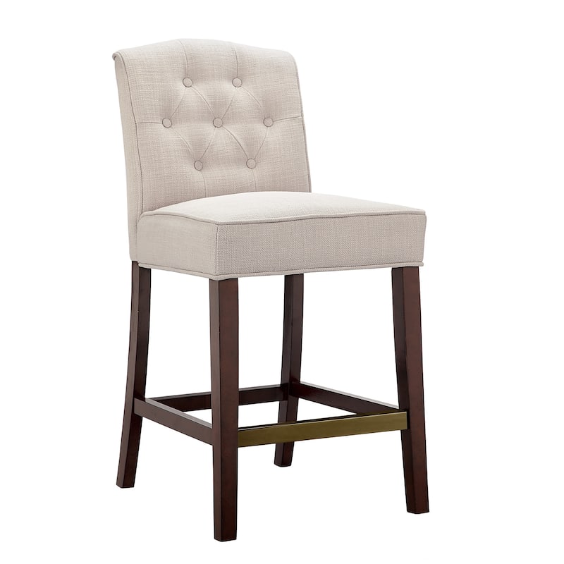 Madison Park Misha Tan Tufted Counter Stool