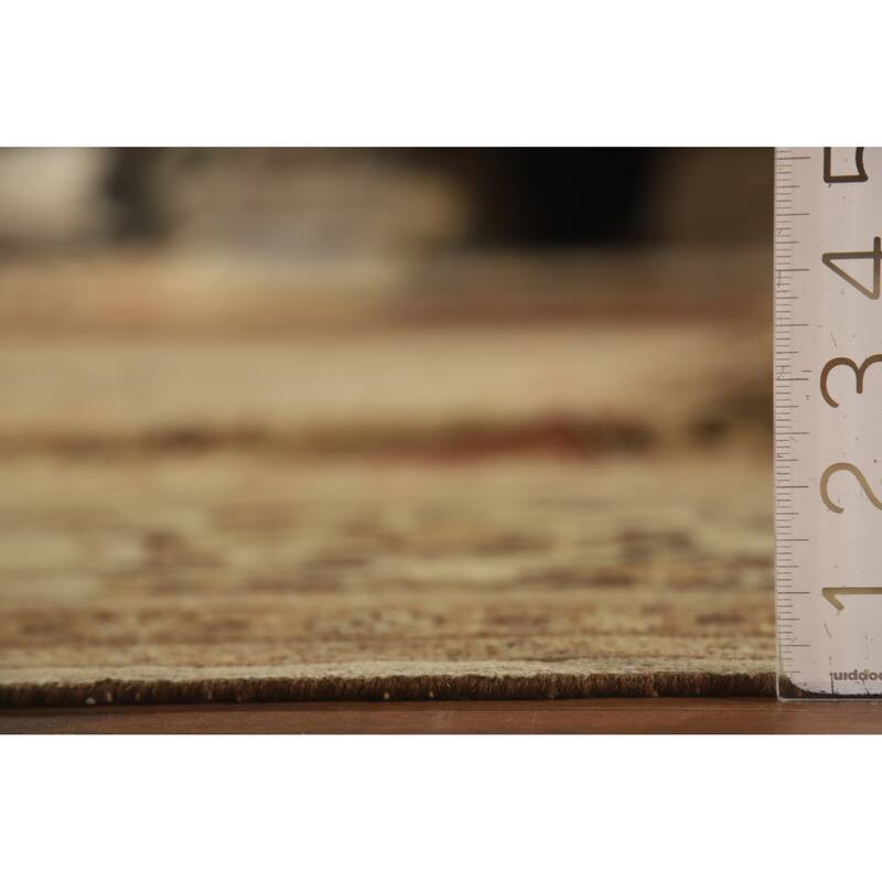 Vegetable Dye Tabriz Haj Jalili Persian Rug Hand-Knotted Wool Carpet - 9'3"x 12'9"