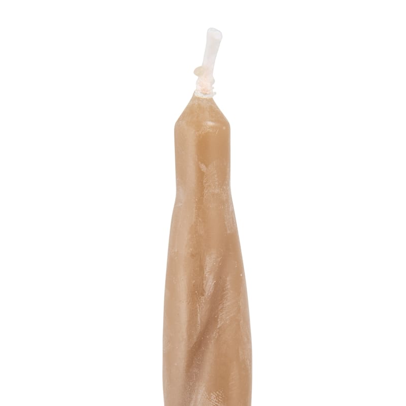Unscented Elongated Twisted Taper Candles in Box - 0.88"L x 0.88"W x 10.0"H