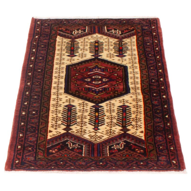 ECARPETGALLERY Hand-knotted Konya Cream Wool Rug - 3'0 x 5'3
