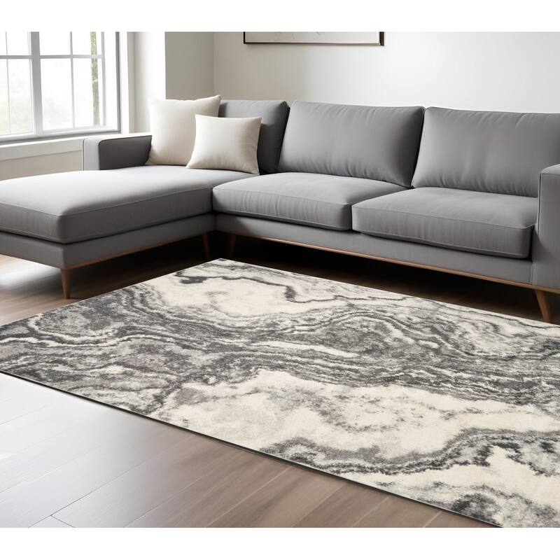 HomeRootsMedallion Bohemian Rectangle Area Rug - 60.24' X '39.37' X '0.32