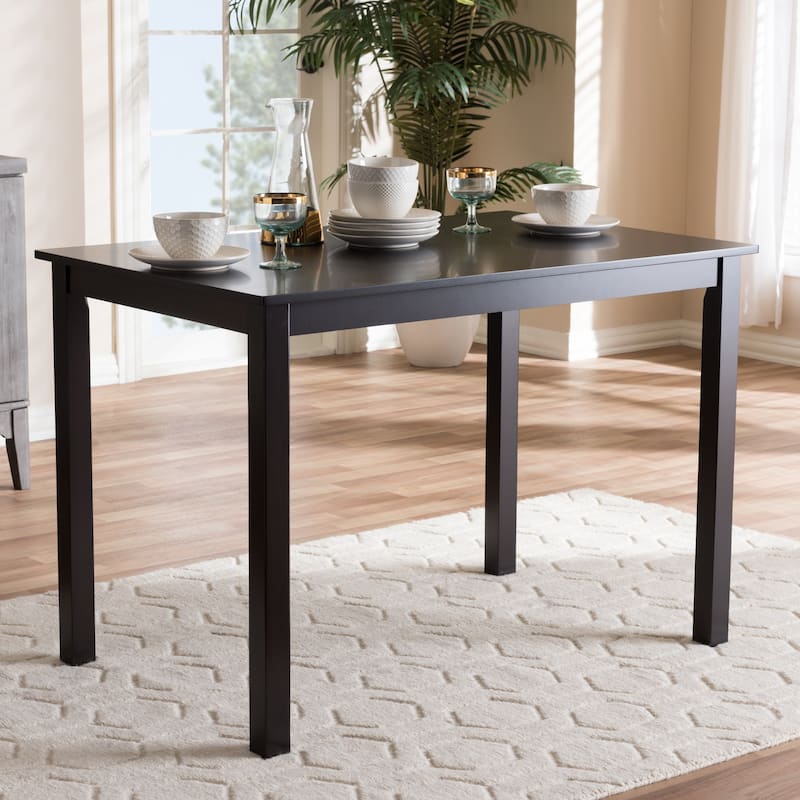 Eveline Modern Brown Finished Wood 43-Inch Dining Table