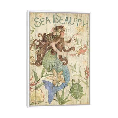 iCanvas "Mermaid Beauty" by Susan Winget Framed Canvas Print