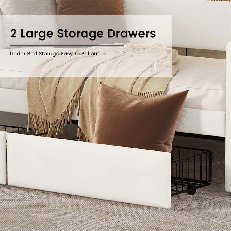Twin Size Daybed with Storage Drawers