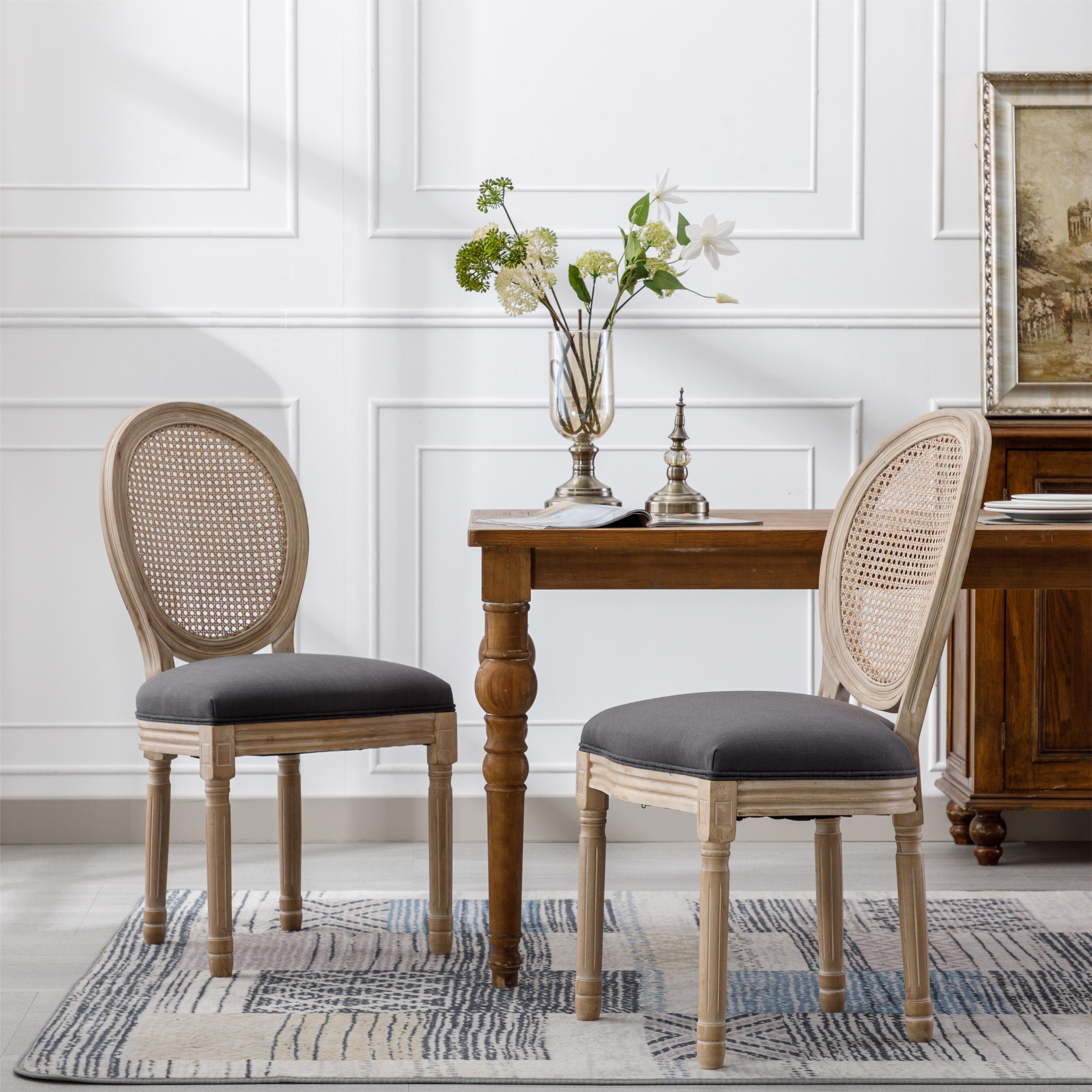 Grey round hotsell back dining chair