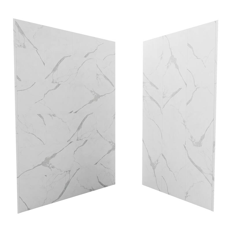 Epiphany Glue-up Wall Tiles 15.75 in. H x 31.5 in. L In Smooth Marble Glacier