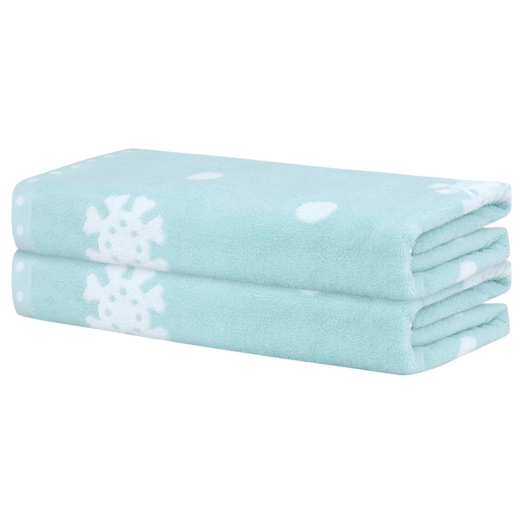 Cotton 2 Piece Bath Towel Set, Highly Absorbent and Quick Dry Cartoon Pattern Towels for Bathroom 28" x 56"