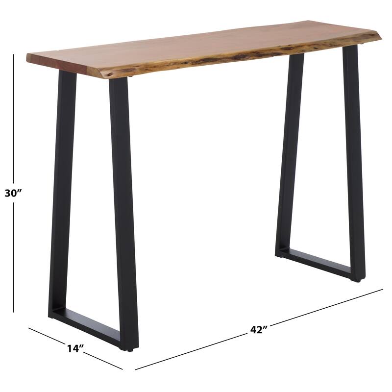 SAFAVIEH Home Adella Wood Console Table - 42"W x 14"D x 30"H