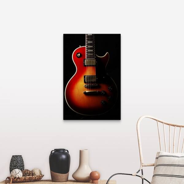 Shop Electric Guitar Canvas Wall Art Overstock 16442252