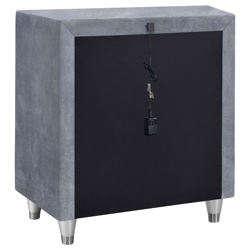 Antonella Upholstered 3-drawer Nightstand