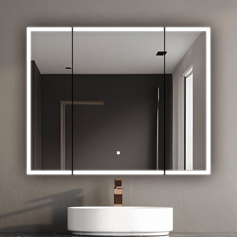 Medicine Cabinet With Light 40W x 32H x 5D Triple Door - 40"x32"