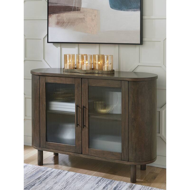 Signature Design by Ashley Mayridge Brown Accent Cabinet - 48" W x 16" D x 34" H