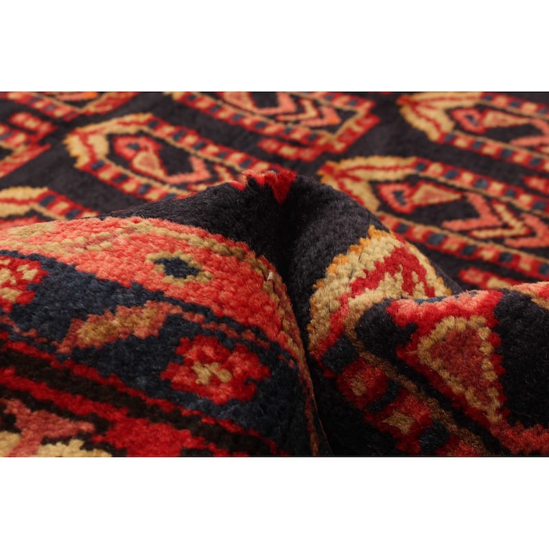 ECARPETGALLERY Hand-knotted Andelz Navy Wool Rug - 4'5 x 6'7