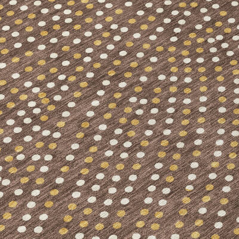HomeRoots Polka Dot Transitional Rectangle Outdoor Rug