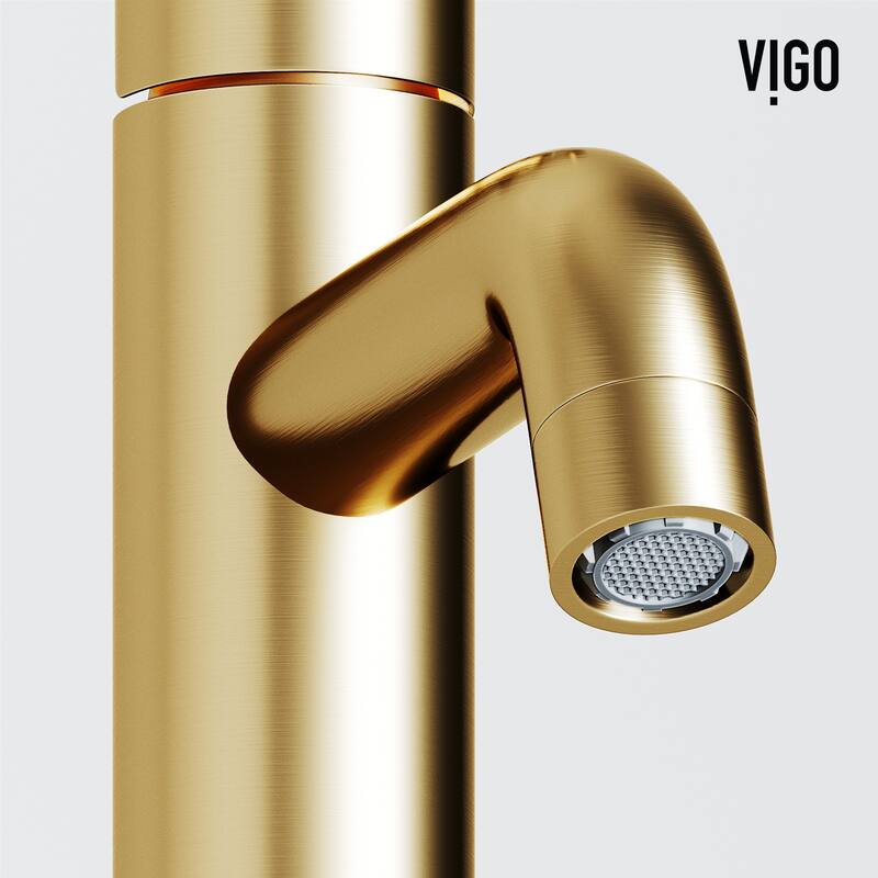 VIGO Ruxton 8" H Single Handle Single Hole Bathroom Faucet