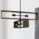 preview thumbnail 1 of 3, Luxury Minimalist Chandelier, 14.25H x 30W, with Mid Century Modern Style, Matte Black, UHP4911 by Urban Ambiance