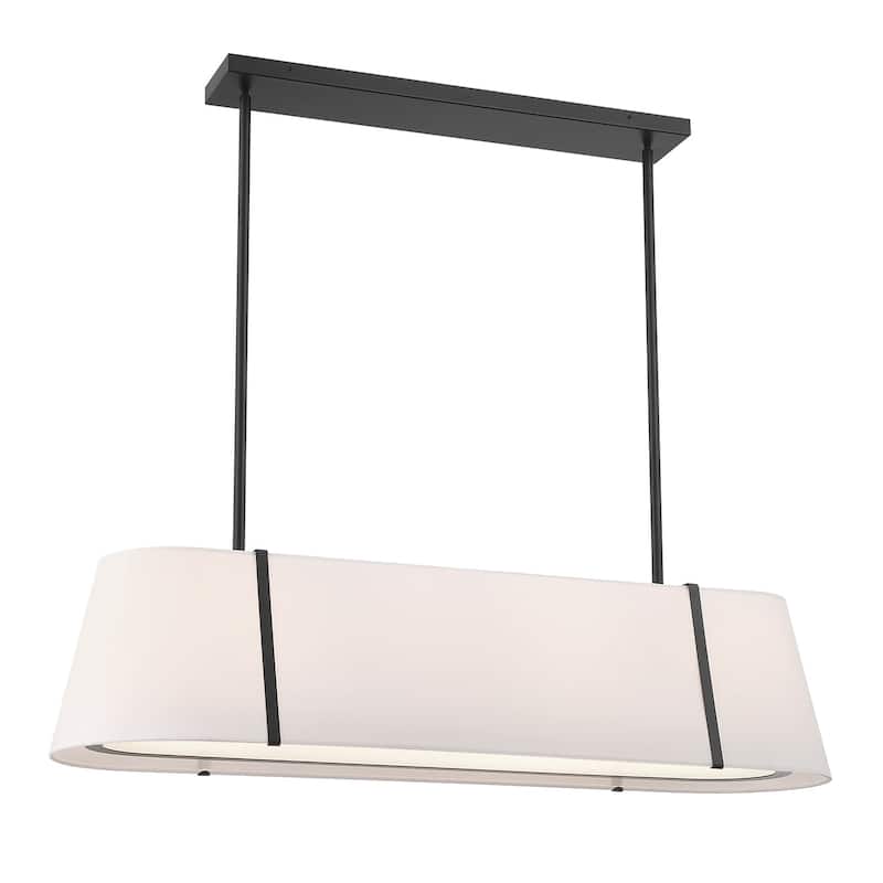 Crystorama Lighting Group FUL-917 Fulton 4 Light 42" Wide Linear - Black