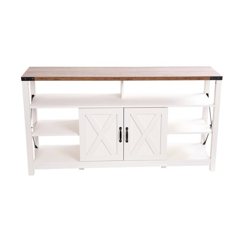 TV Stand for up to 60" TV's with Adjustable Shelf and Storage