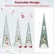 preview thumbnail 7 of 7, Costway Set of 3 Tower Shaped Christmas Trees (3ft/3.5ft/4ft) - See Details
