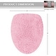 preview thumbnail 174 of 189, Home Weavers Waterford Collection Cotton Toilet Lid Rug | Elastic Fit | Fit Most Standard Toilet Lid | 18"x18"