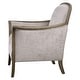 preview thumbnail 3 of 6, Uttermost Brittoney 32 Inch Tall Wood Framed Arm Chair with Fabric