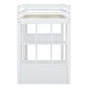 preview thumbnail 13 of 14, Twin Size Loft Bed with Shelves, desk and LED Light, White