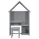 preview thumbnail 8 of 15, House Shaped Kids Desk with a cushion stool