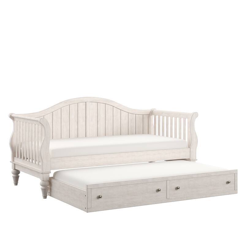 Wallace Traditional Wood Slat Daybed and Trundle by iNSPIRE Q Classic