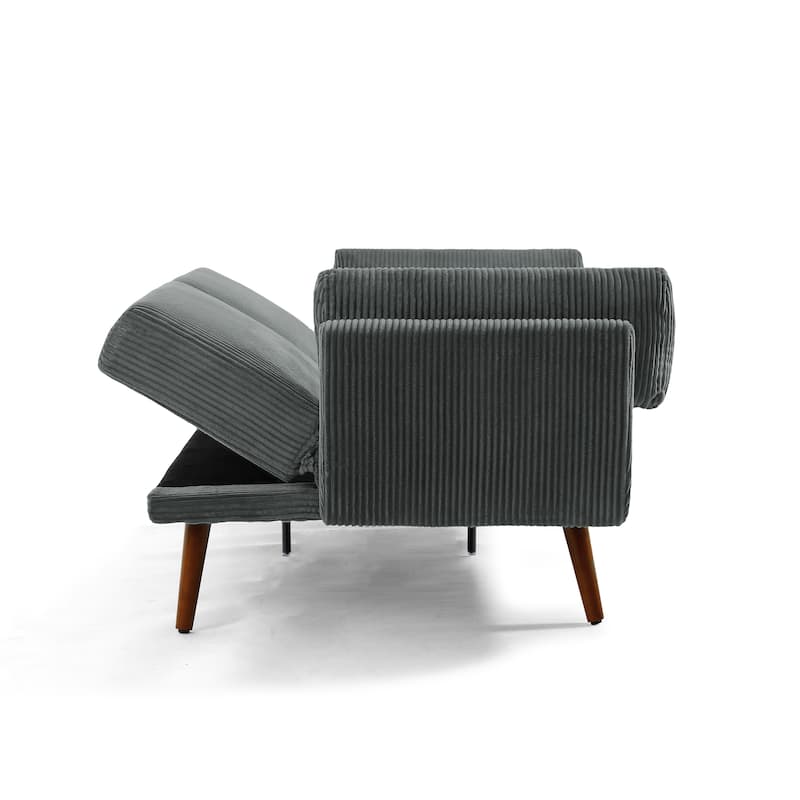 73.5 Inch Futon Sofa Bed Convertible Upholstered Couch Sleeper