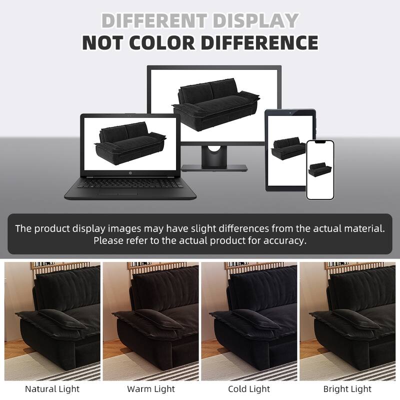 Versatile 3-in-1 Queen Size Velvet Pull-Out Sofa Bed with Chaise Lounge, Durable Steel Frame, Convertible Sleeper Loveseat