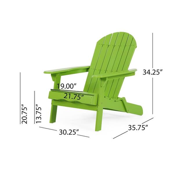 Hanlee Outdoor Rustic Acacia Wood Folding Adirondack Chair (Set of 2