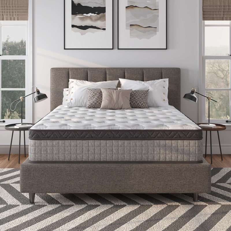 12" Diamond Innerspring Hybrid and Cool Gel Memory Foam Mattress