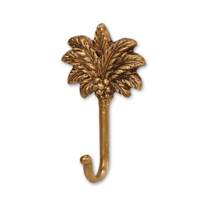 Theira Palm Tree Gold Cast Iron Wall Hook - N/A