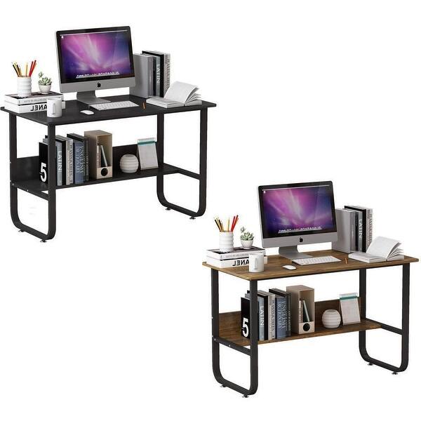 Modern Gaming Computer Desk with Shelf - Bed Bath & Beyond - 39148760