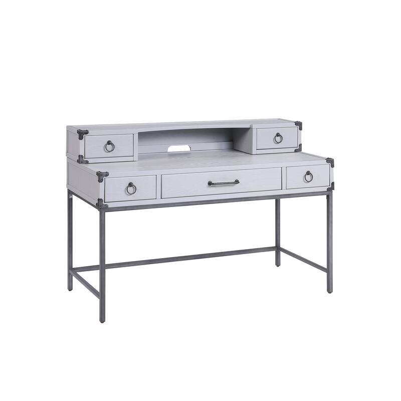 Sophisticated Wooden Writing Desk with Efficient Drawer System for Productive Workspace