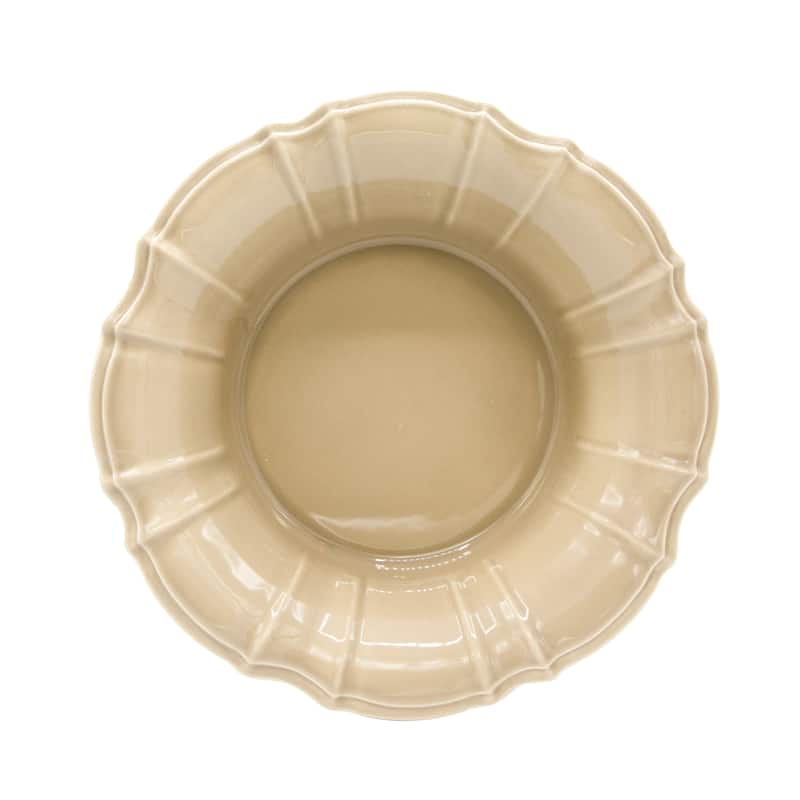 Euro Ceramica Chloe 68 oz Serving Bowl - taupe