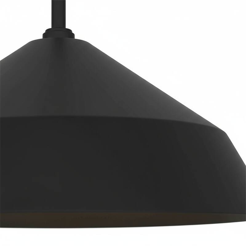 14" Diameter Integrated LED Black Pendant