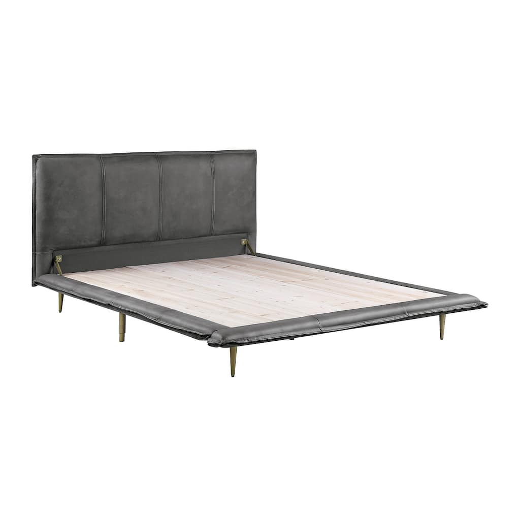 Givens Platform Bed with Metal Leg