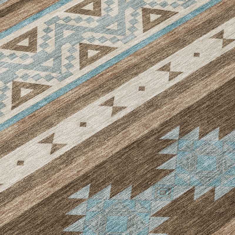 Machine Washable Indoor/ Outdoor Global Heston Chantille Rug