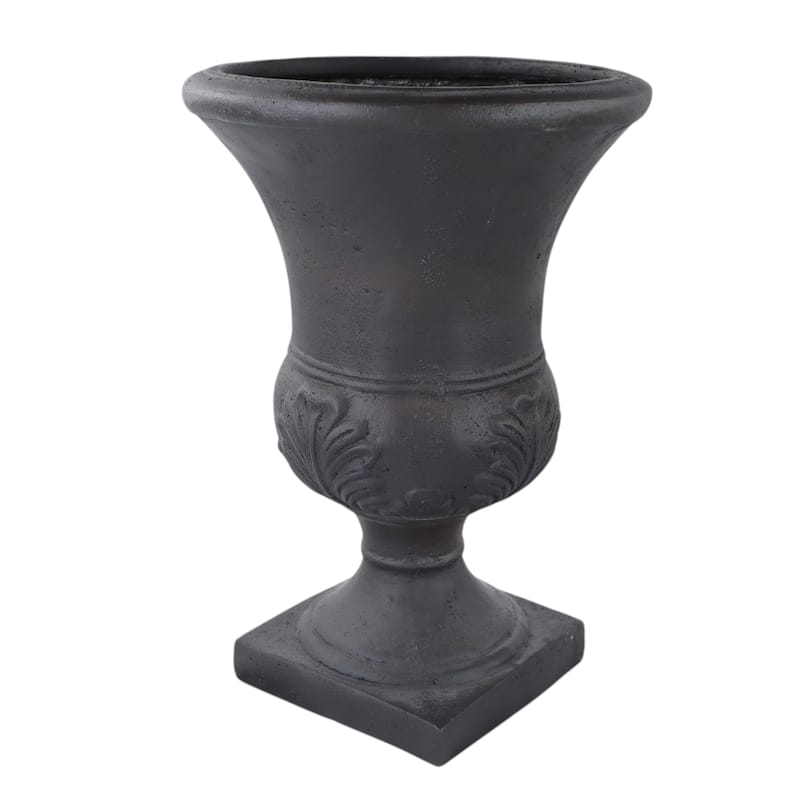 DreamPatio Fiberstone Urn Planter (21 inch H x 15 inch D) - 15"x15"xH21" - Antique Copper