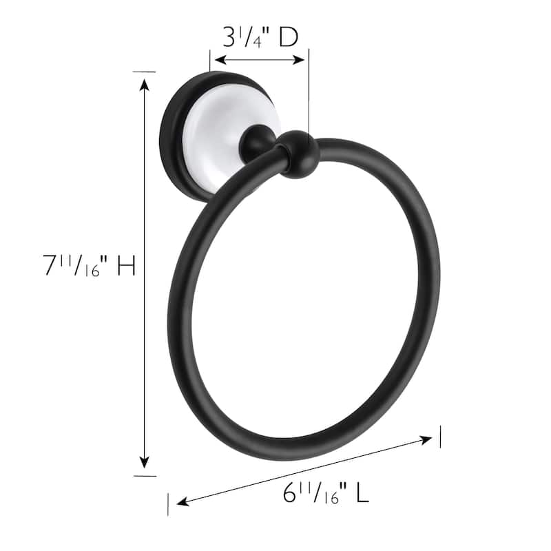 Design House 559278 Savannah 6-11/16" Wall Mounted Towel Ring