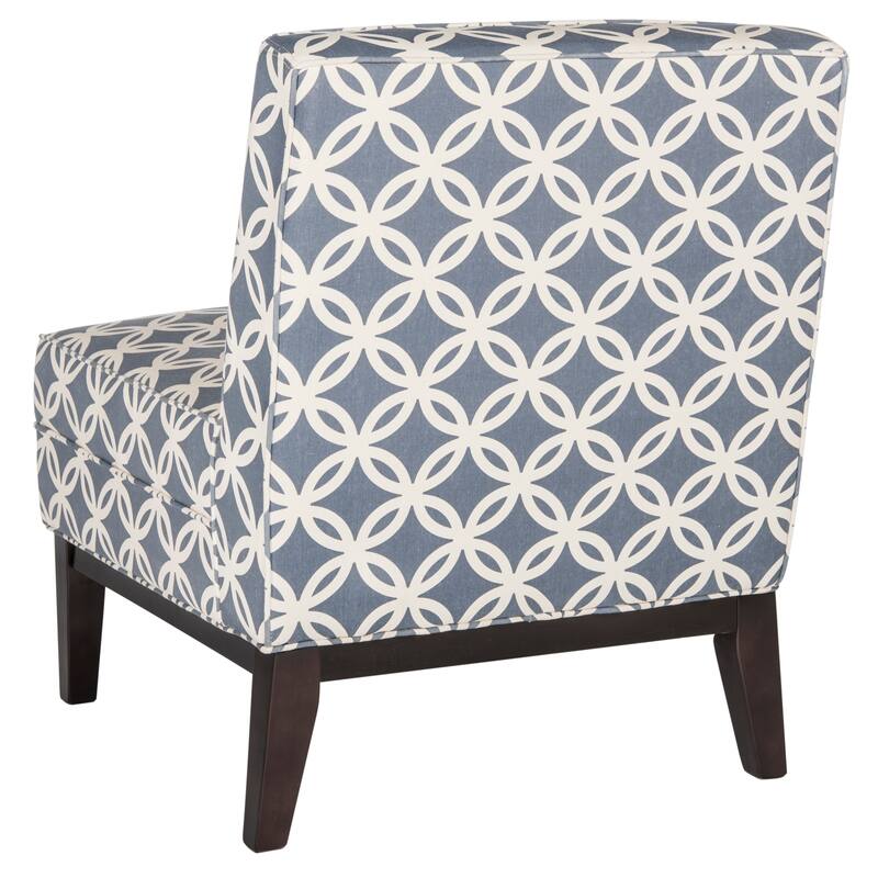SAFAVIEH Armond Blue Accent Chair - 25.2" x 31.9" x 33"